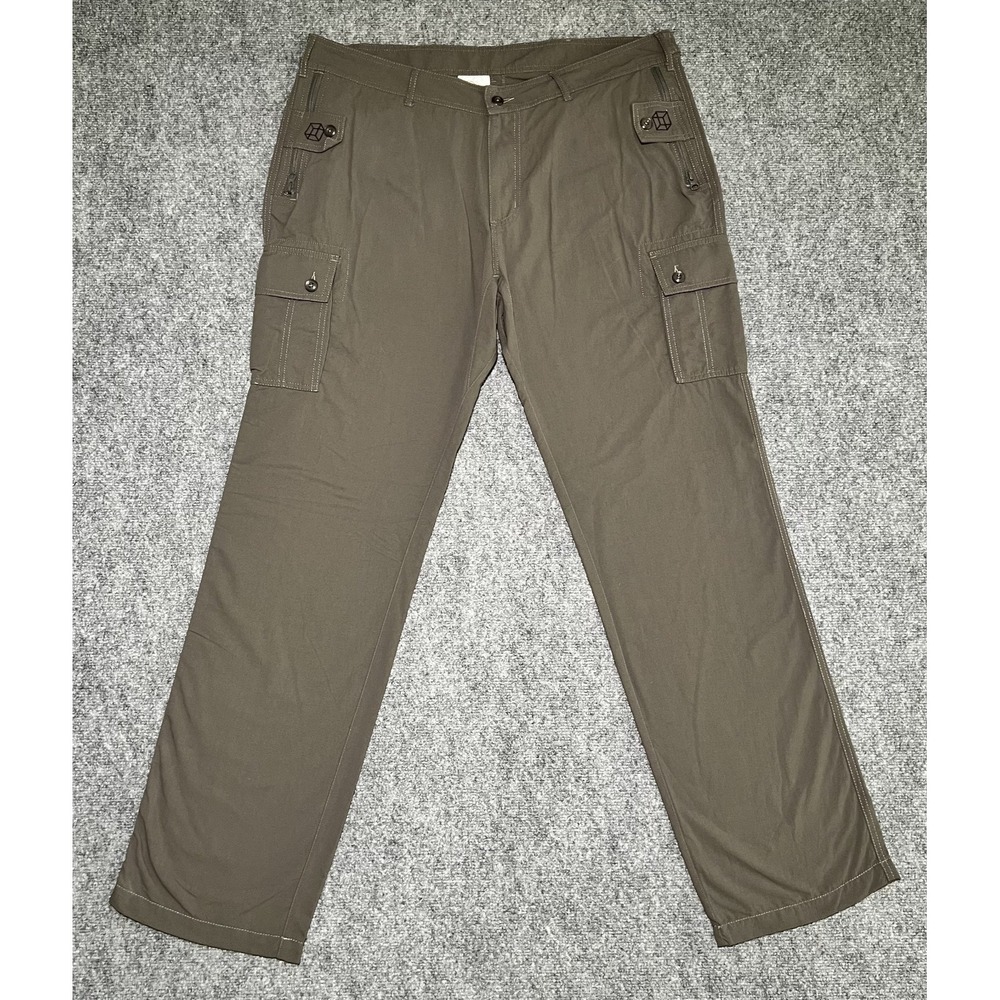 Clothing Arts Pants P Cubed Cargo Brown Pick Pocket Proof Men 38x34 Travel Nylon